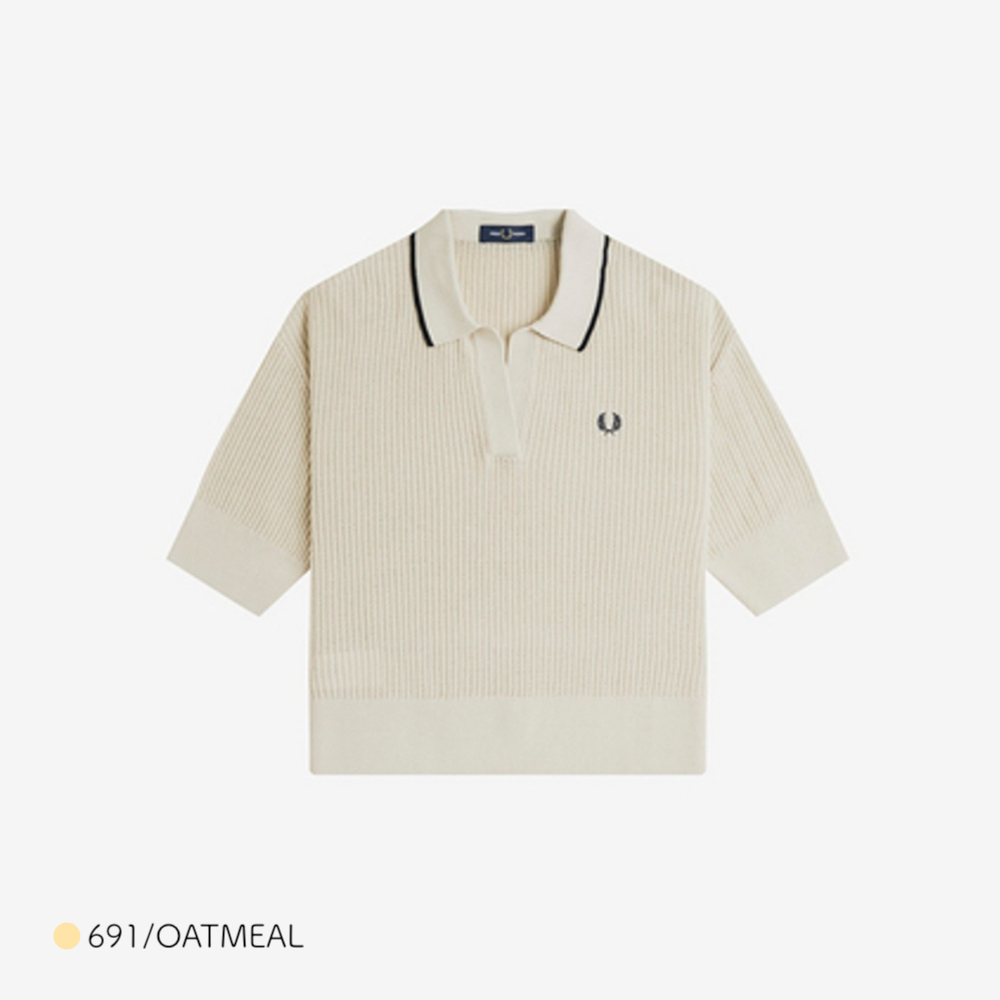 最終値下げ FRED PERRY 半袖 ニット ポロシャツ チェック レディース FRED PERRY（フレッドペリー） ニット ポロシャツ レディース エイミー