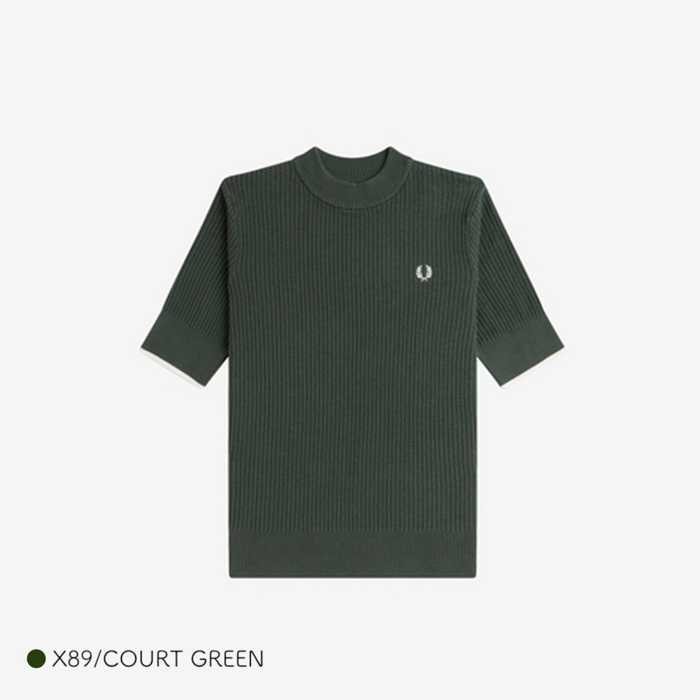 FRED PERRY（フレッドペリー） ニット Tシャツ レディース 半袖 FRED