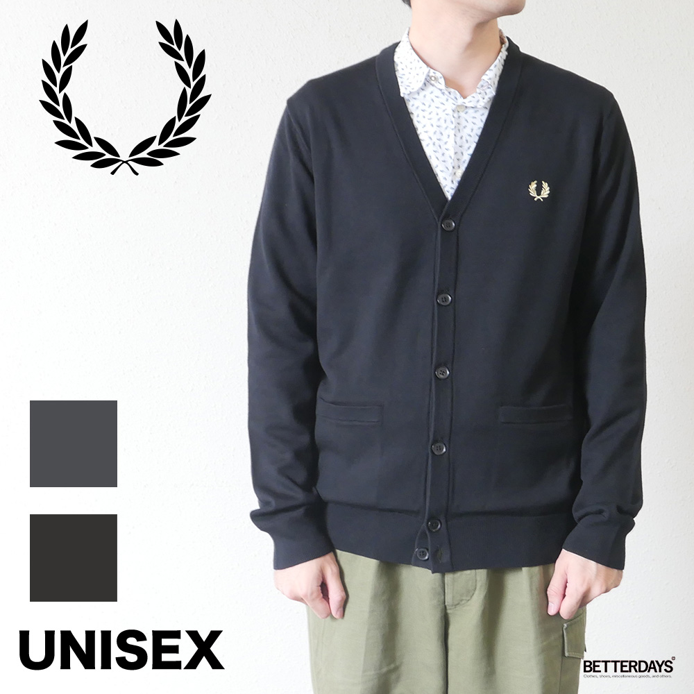 FRED PERRY（フレッドペリー） カーディガン メンズ ニット Vネック