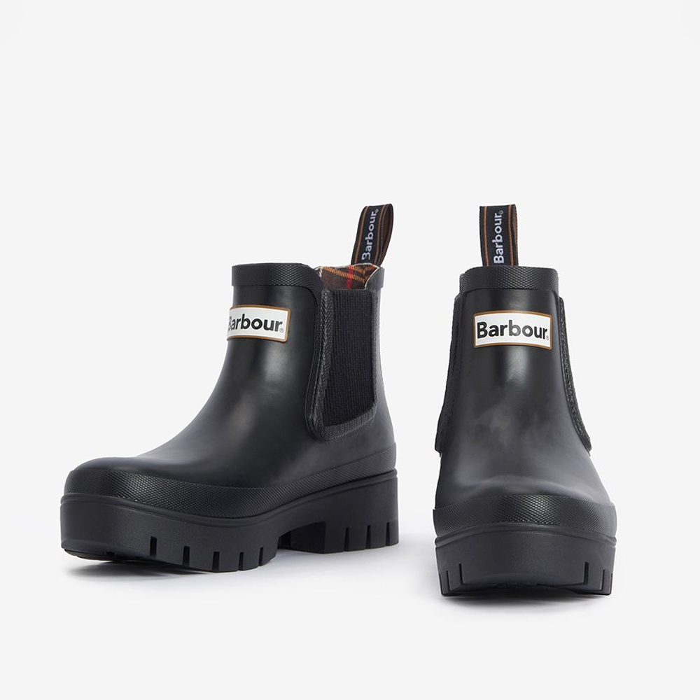 Barbour Halton サイドゴア レインブーツ UK4 Barbour（バブアー） レインブーツ レディース サイドゴア Halton