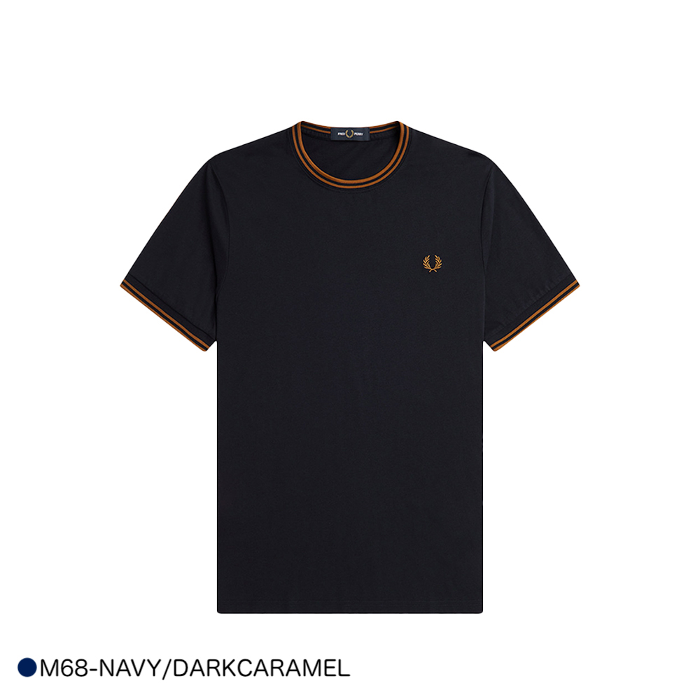 フレッドペリー Tシャツ レディース メンズ ユニセックス 半袖 カットソー TWIN TIPPED T-SHIRT 【国内正規品】 FRED  PERRY