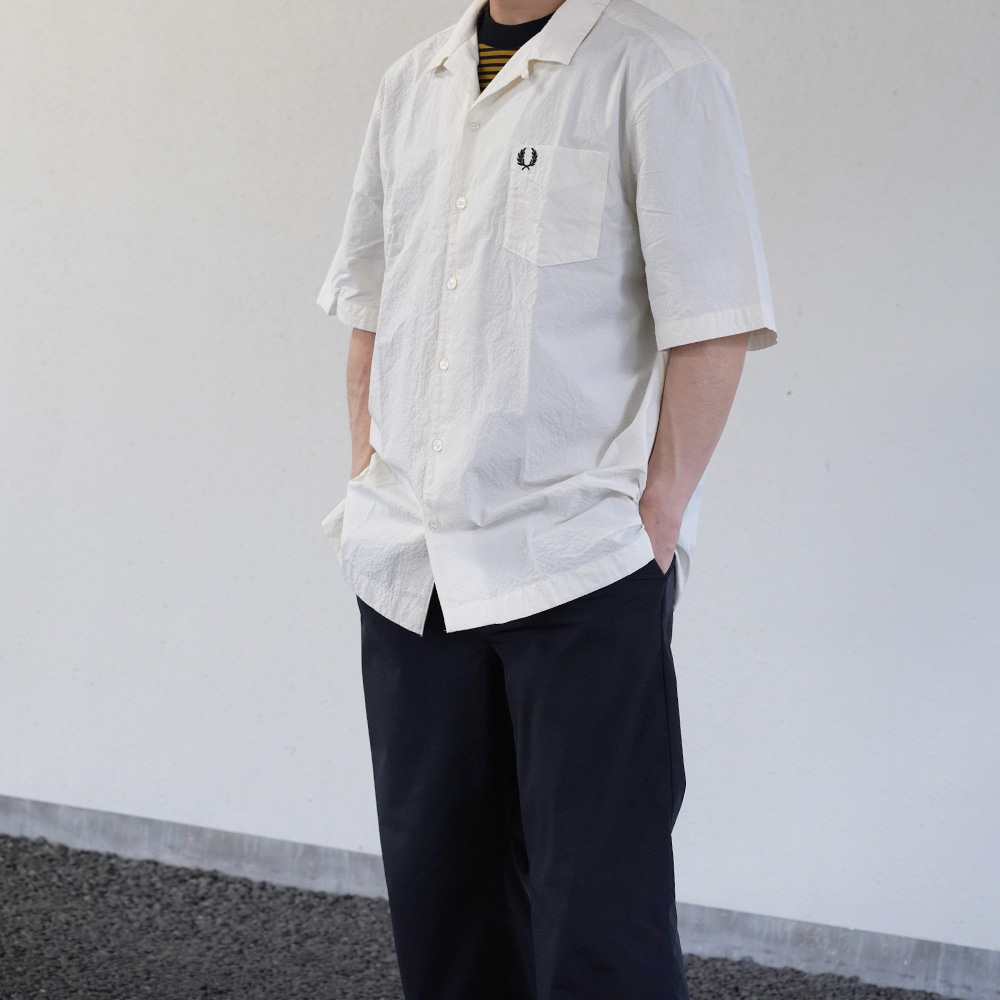 FRED PERRY（フレッドペリー） オープンカラーシャツ メンズ 半袖 FRED