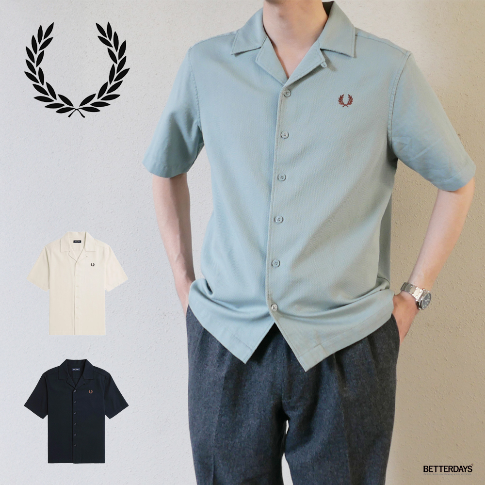 FRED PERRY フレッドペリー オープンカラーシャツ メンズ 半袖