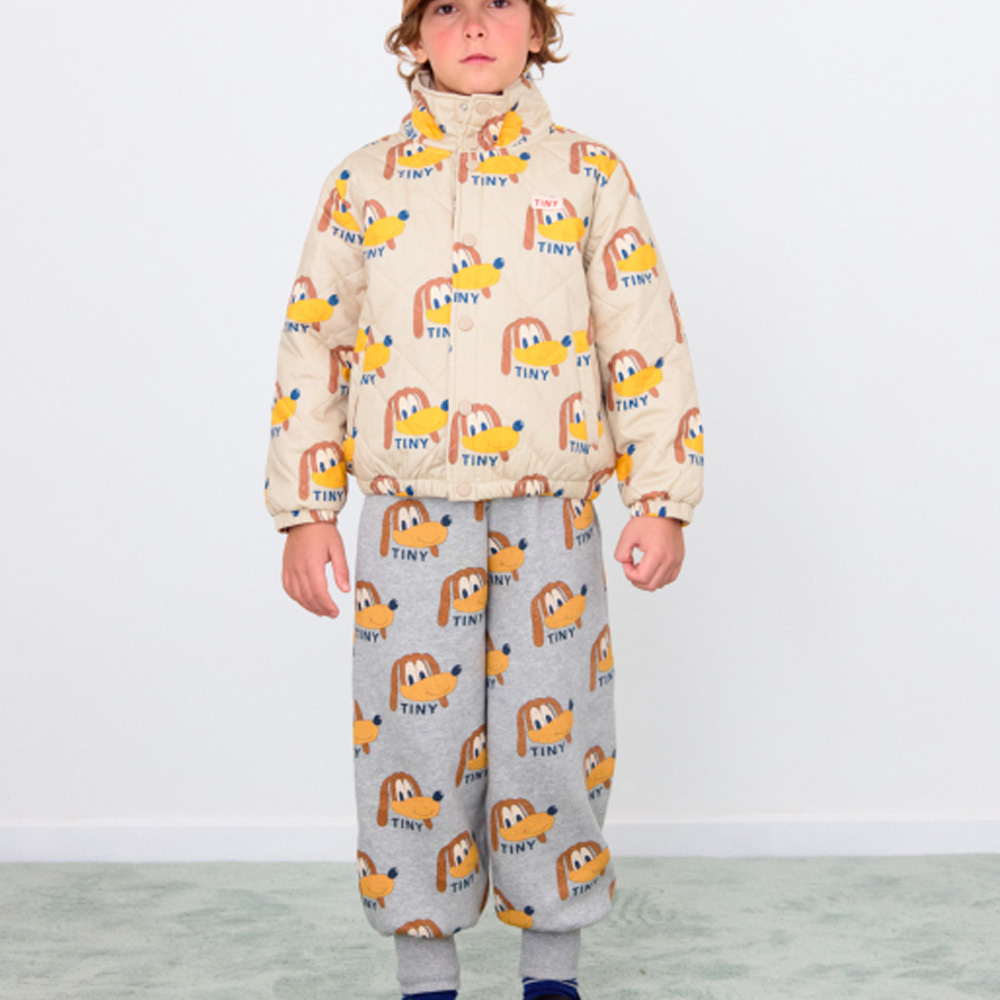 ジャケット キッズ ベビー アウター Dogs Padded Jacket TINY COTTONS