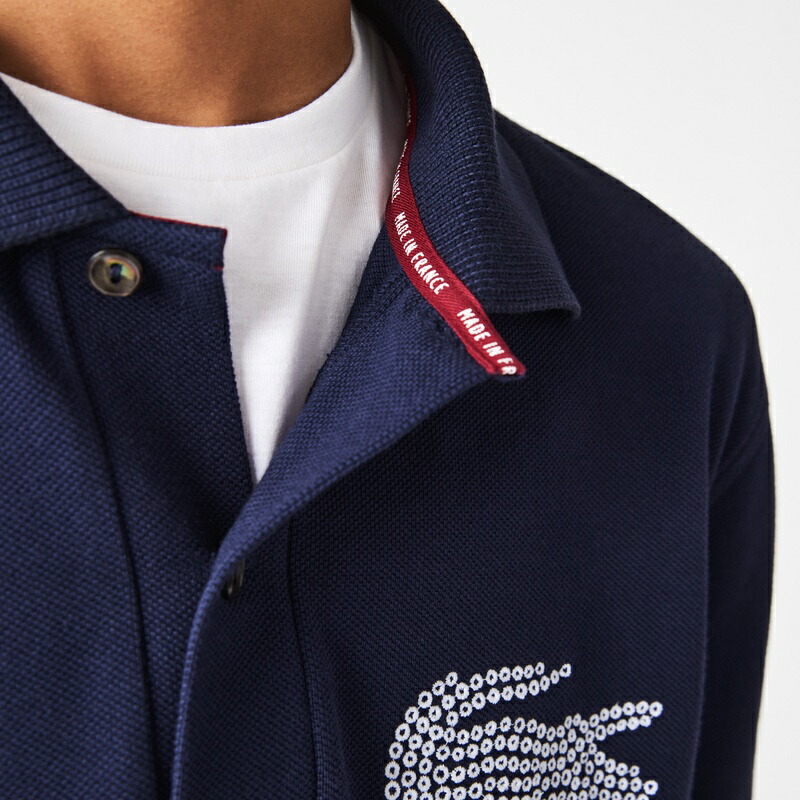 ラコステスポーツ ドライポロシャツ フレンチオープンモデル(US Mサイズ) LACOSTE ポロシャツ メイドインフランスオーガニックコットン
