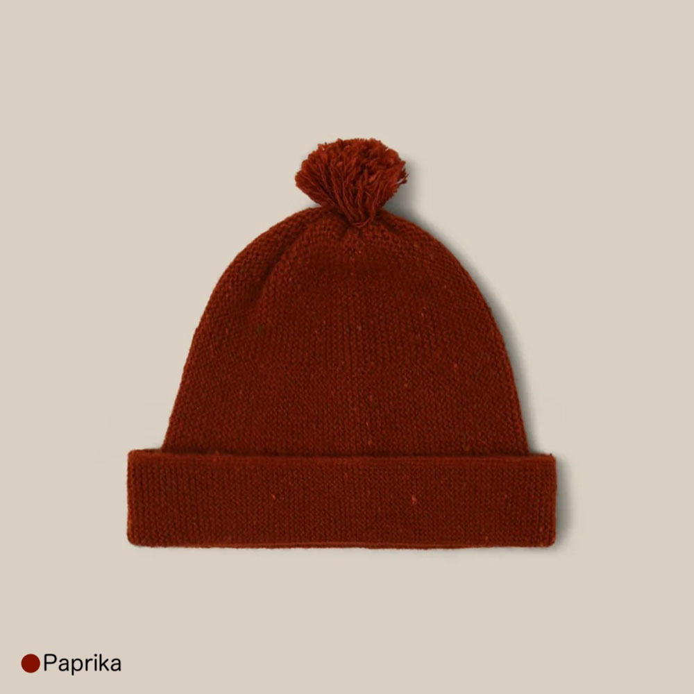 ニット帽  ベビー オーガニックズー タッセル Organic Zoo Paprika / Forest Beanie【国内正規品】 PPOMHAT PEPOMHATの画像