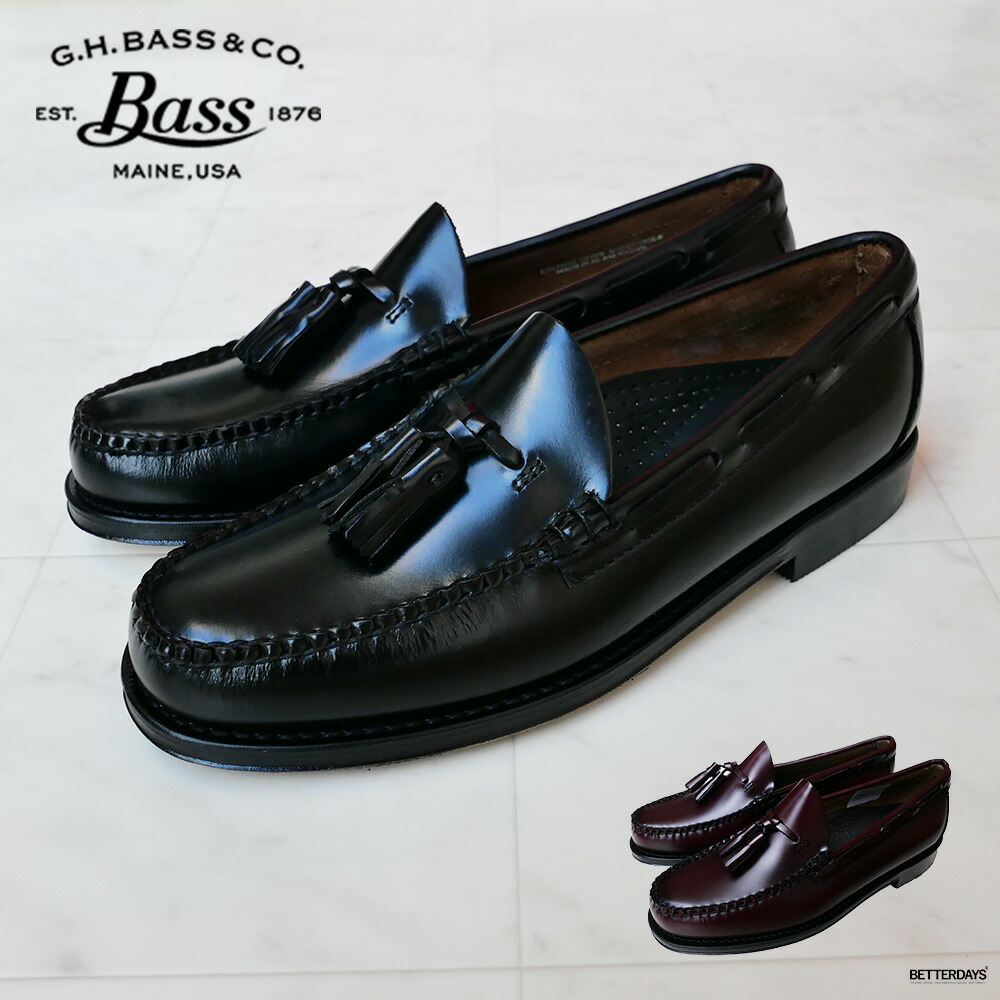 タッセルローファー メンズ 11015 LARKIN WINE LEATHER SOLE ジーエイチバス G.H.BASS