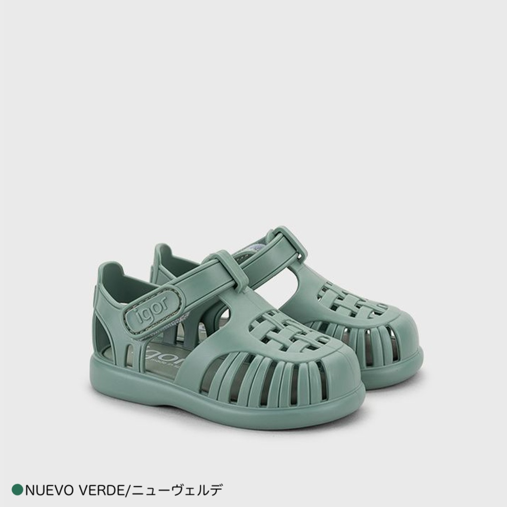 igor サンダル キッズ イゴール トビー ソリッド ベルクロ 11cm