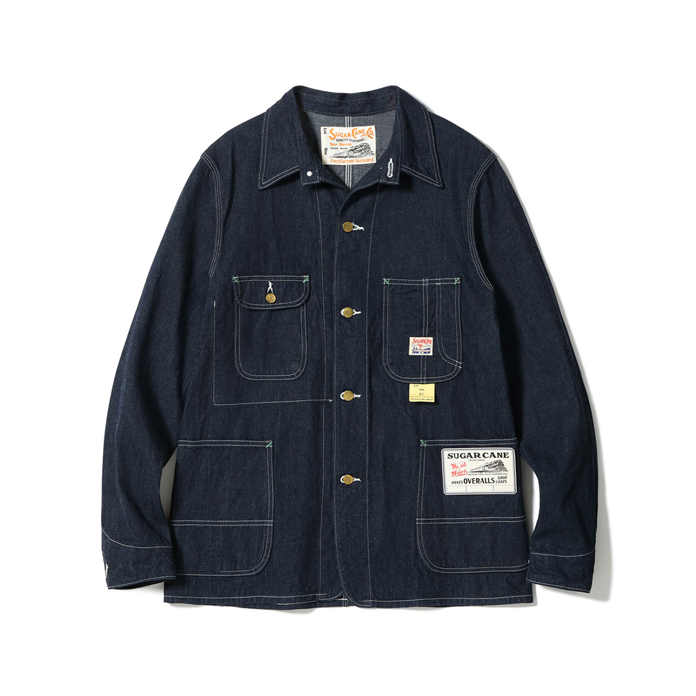 シュガーケーン ワーク コート 42 XL 良品 SUGAR CANE シュガーケーン 13oz ブラウンダック ワークコート Sugar