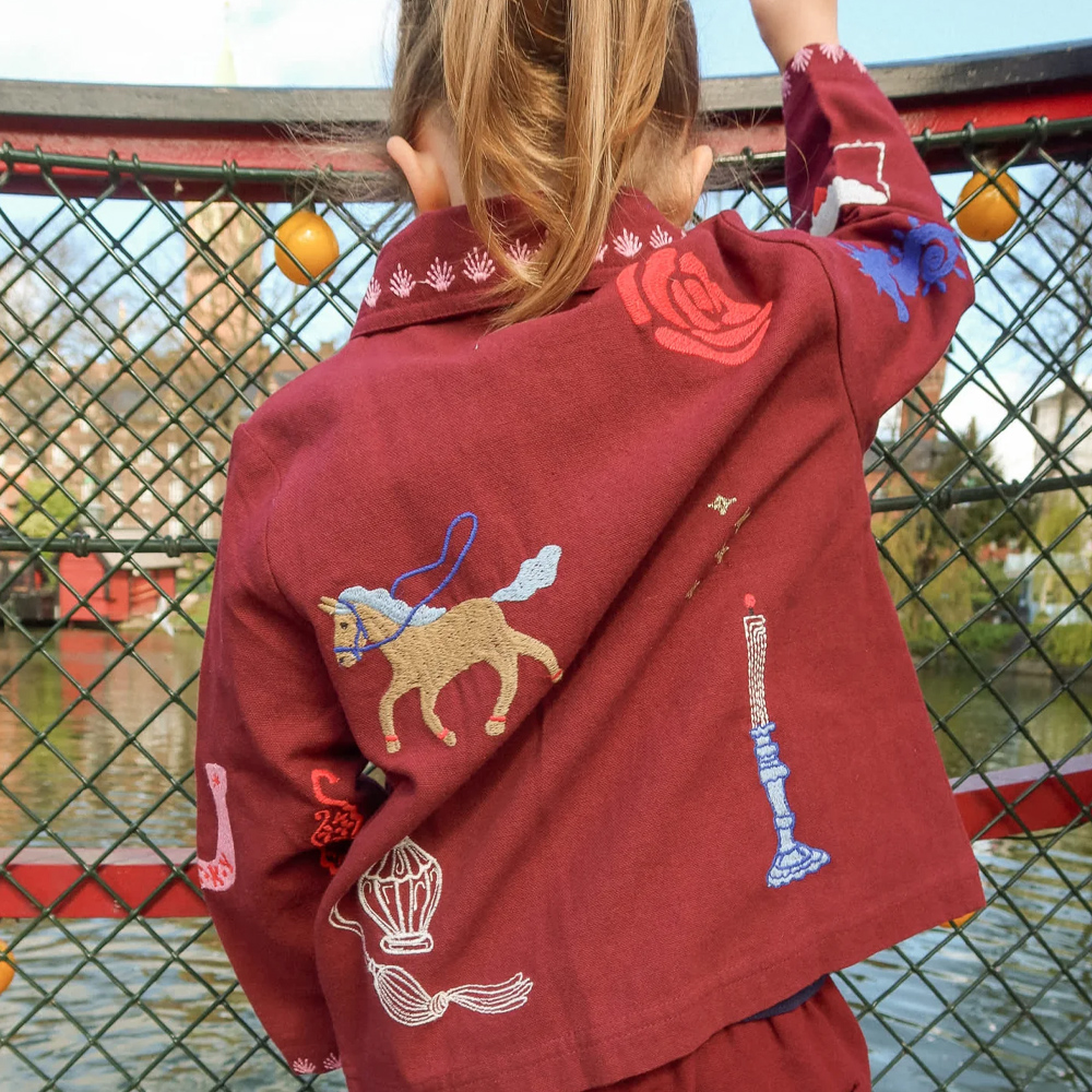 ジャケット キッズ ベビー My MINI Jacket Burgundy SISSEL EDELBO