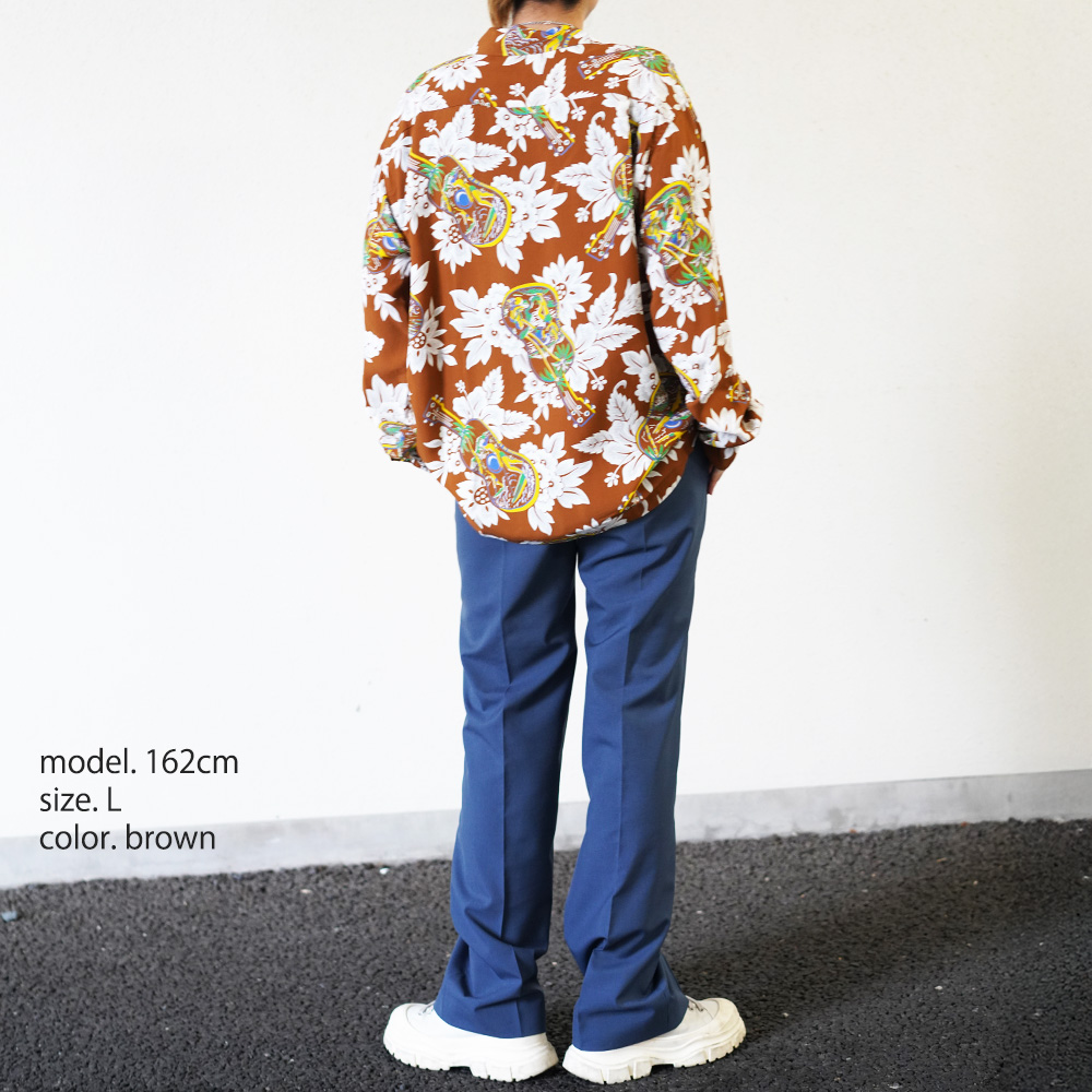 SUN SURF アロハシャツ メンズ サンサーフ 長袖 RAYON HAWAIIAN SHIRT