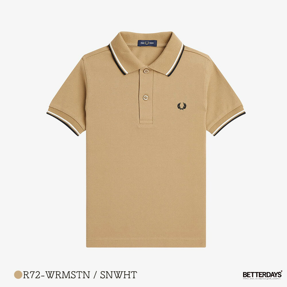 ポロシャツ キッズ フレッドペリー ギフト FRED PERRY KIDS TWIN TIPPED FRED PERRY SHIRT 100-130cm｜betterdays777｜09