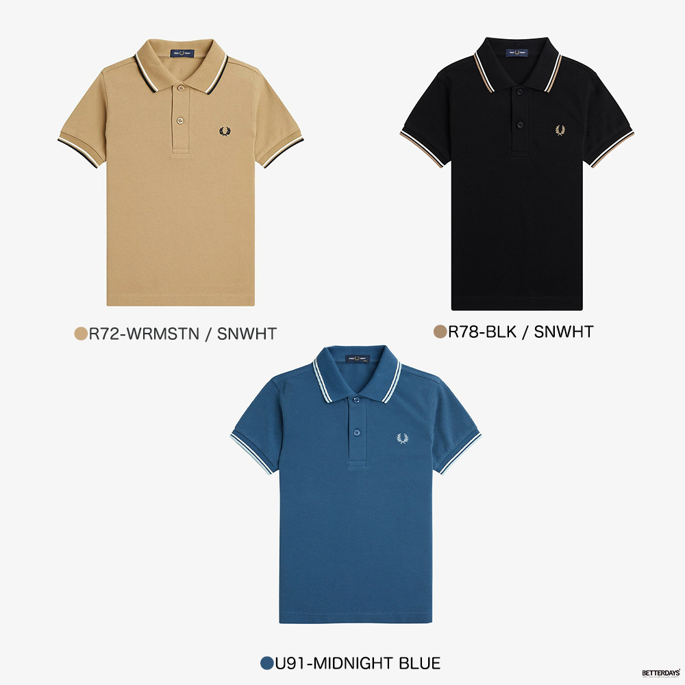 FRED PERRY ポロシャツ キッズ フレッドペリー ギフト KIDS TWIN