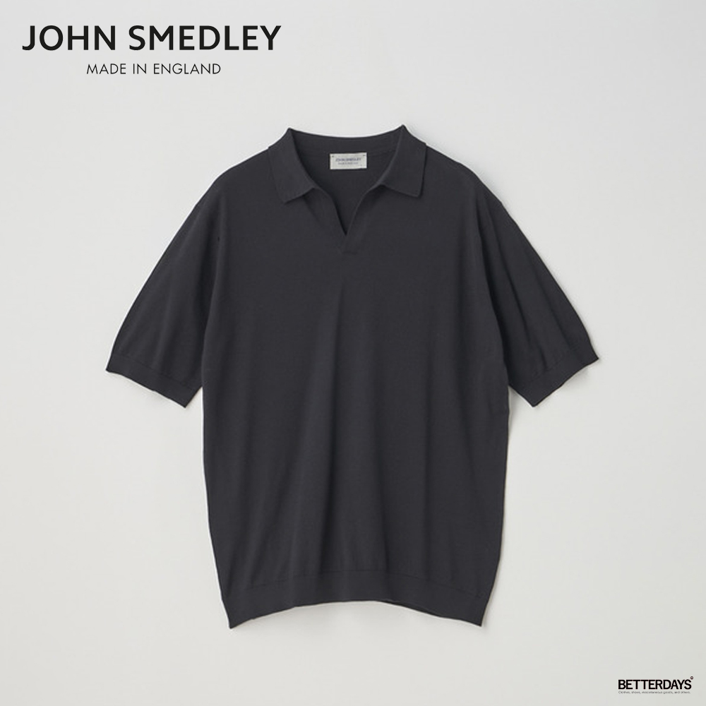 JOHN SMEDLEY（ジョンスメドレー） スキッパー ネック 半袖コットン