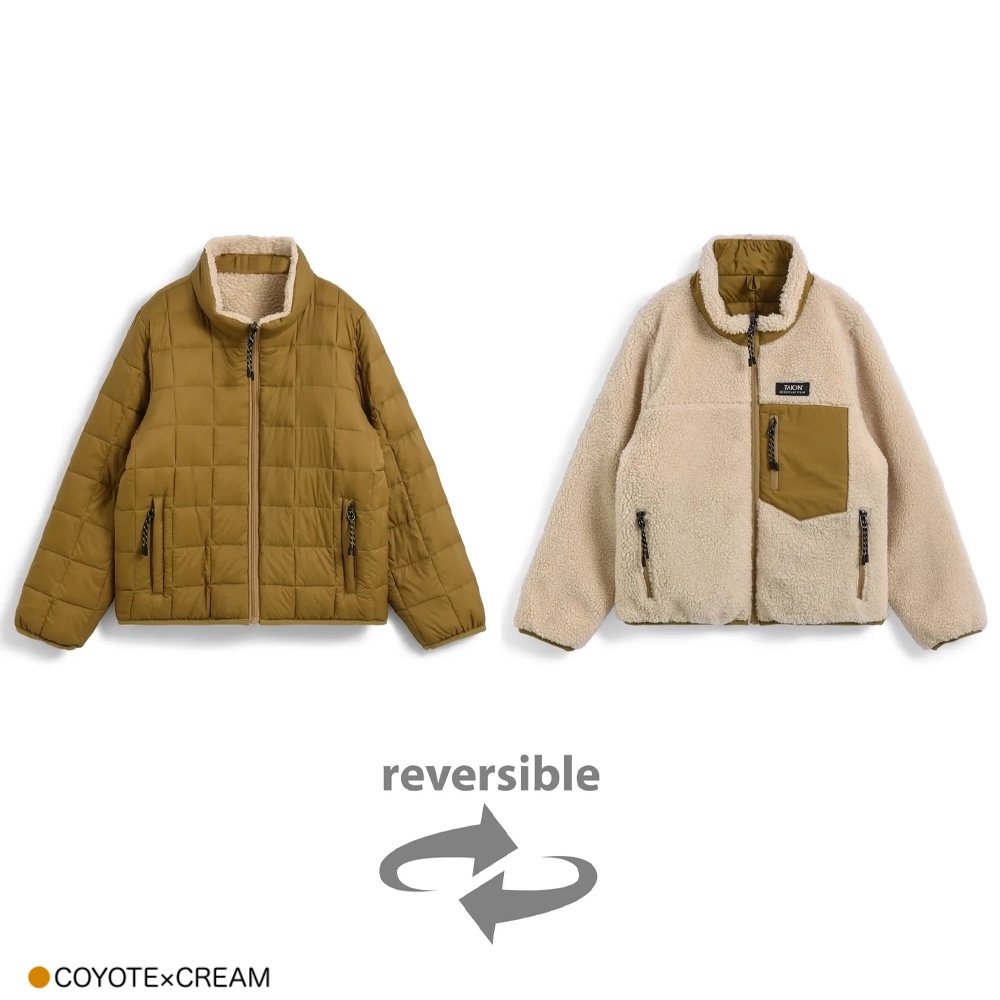 TAION（タイオン） 【26AW 予約】マウンテン リバーシブル ダウン×ボア