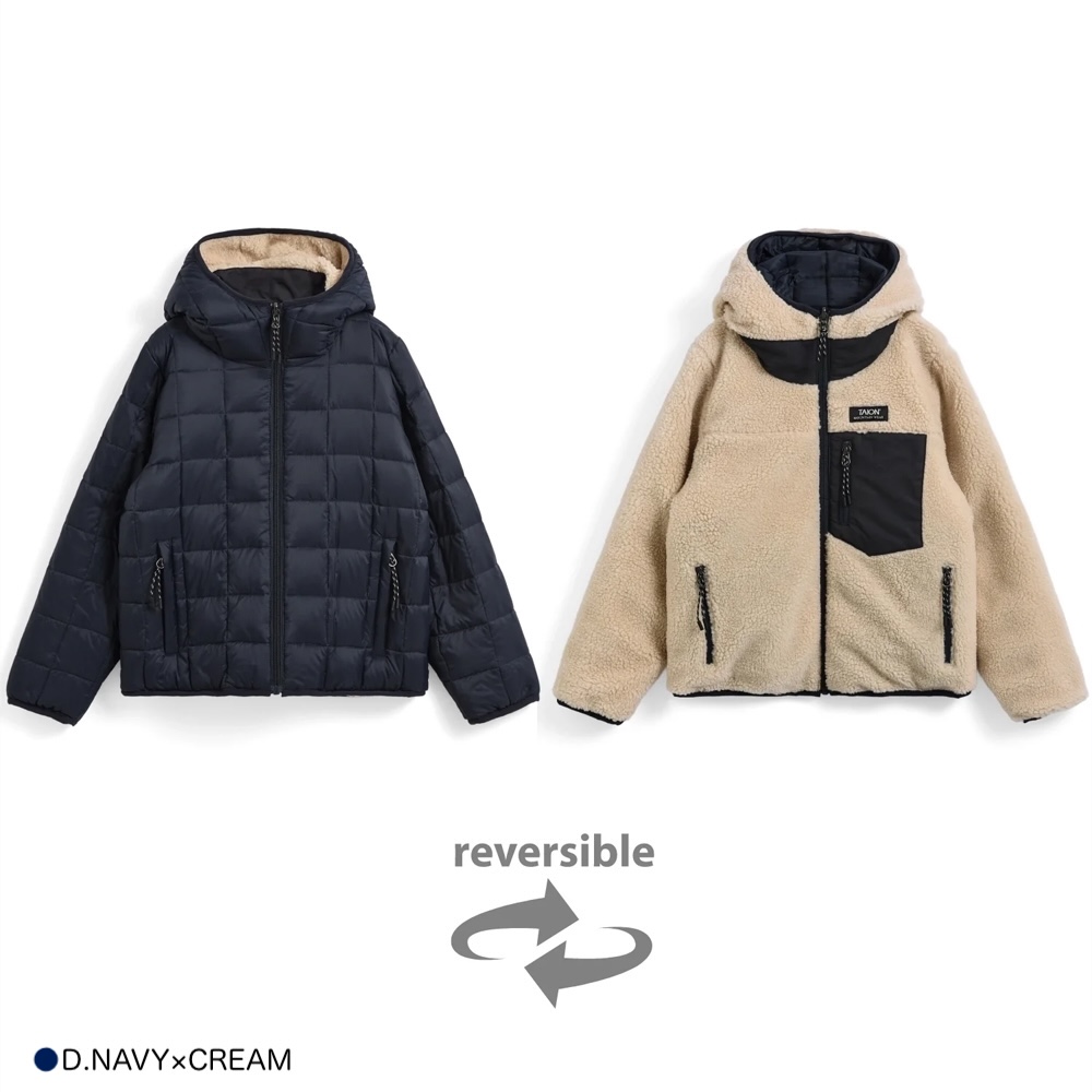 TAION（タイオン） 【26AW 予約】マウンテン リバーシブル ダウン×ボア