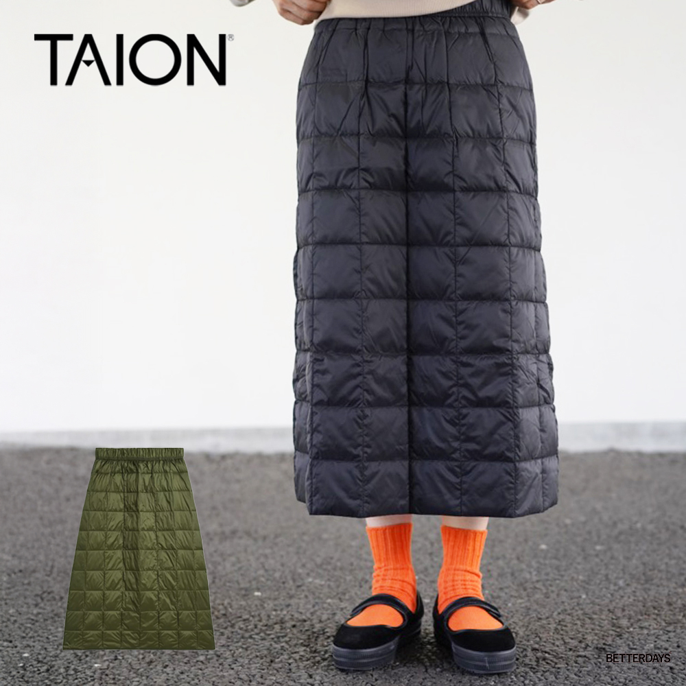 TAION（タイオン） ダウンスカート レディース BASIC SEMI-LONG DOWN