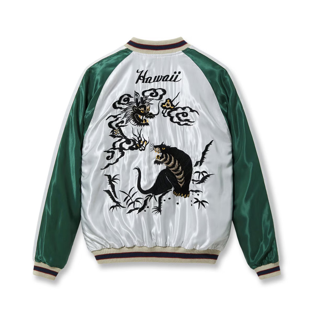 テーラー 東洋 スカジャン ハワイ M品番 TAILOR TOYO[テーラー東洋] スカジャン TT14074 PALM TREE×HAWAII MAP
