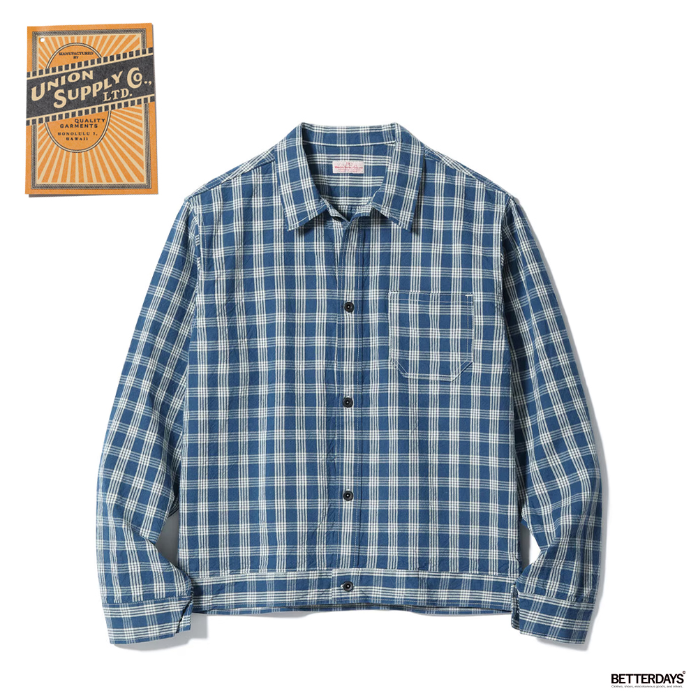 SUN SURF シャツ ブラウス 長袖 ロングスリーブ メンズ ユニオン
