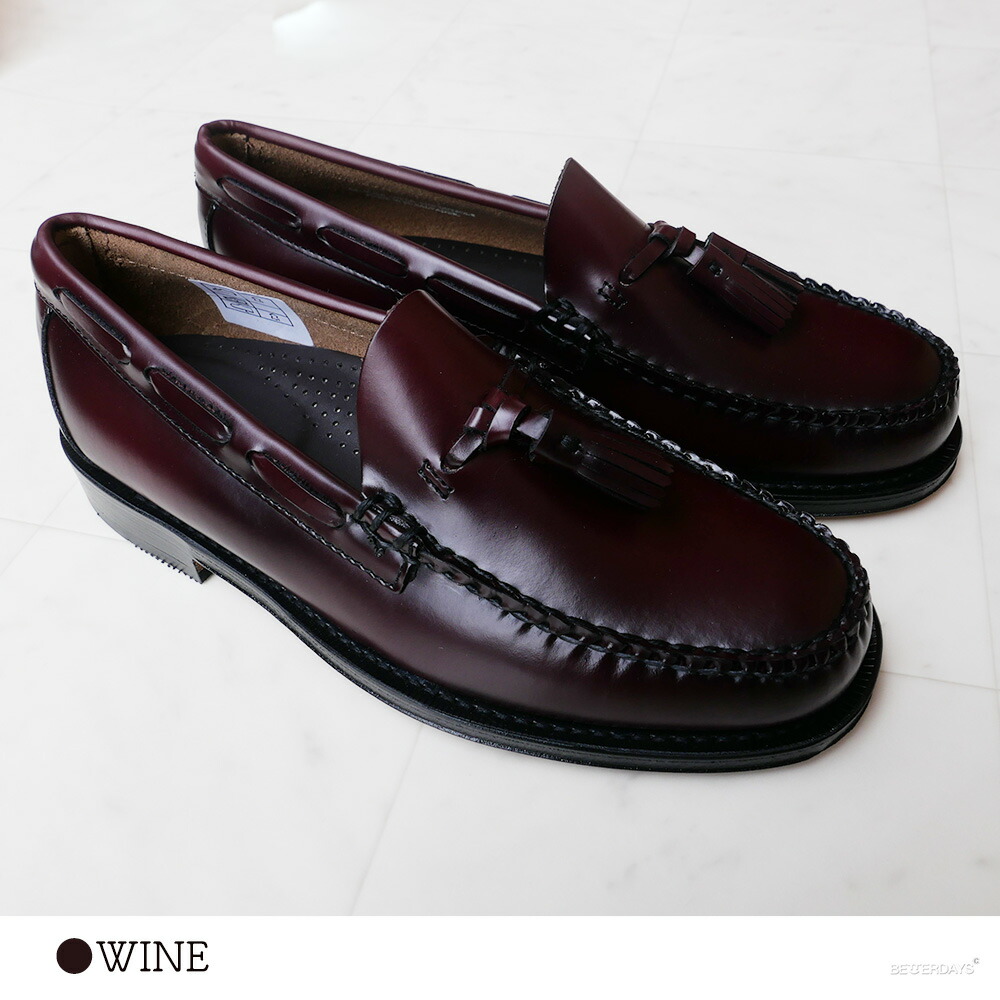 タッセルローファー メンズ 11015 LARKIN WINE LEATHER SOLE ジーエイチ...