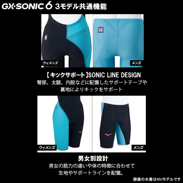 MIZUNO ミズノ 競泳水着 メンズ GX・SONIC6 NV Sサイズ