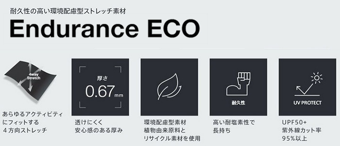 スピードの練習用競泳水着素材エンデュランスエコ(Endurance ECO)