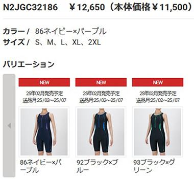 MIZUNO（ミズノ） フィットネス水着 レディース XLサイズ(Oサイズ