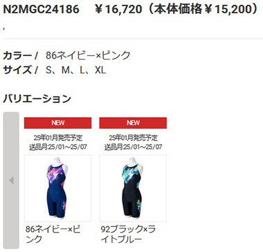 MIZUNO（ミズノ） 競泳水着 レディース WA承認 XLサイズ(Oサイズ