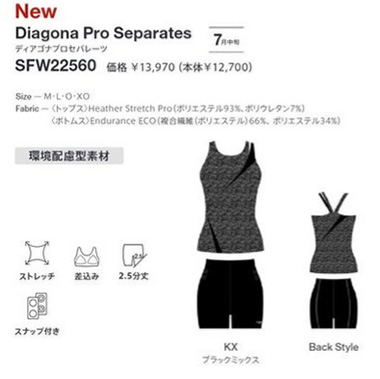 speedo（スピード） フィットネス水着 レディース XOサイズ セパレート
