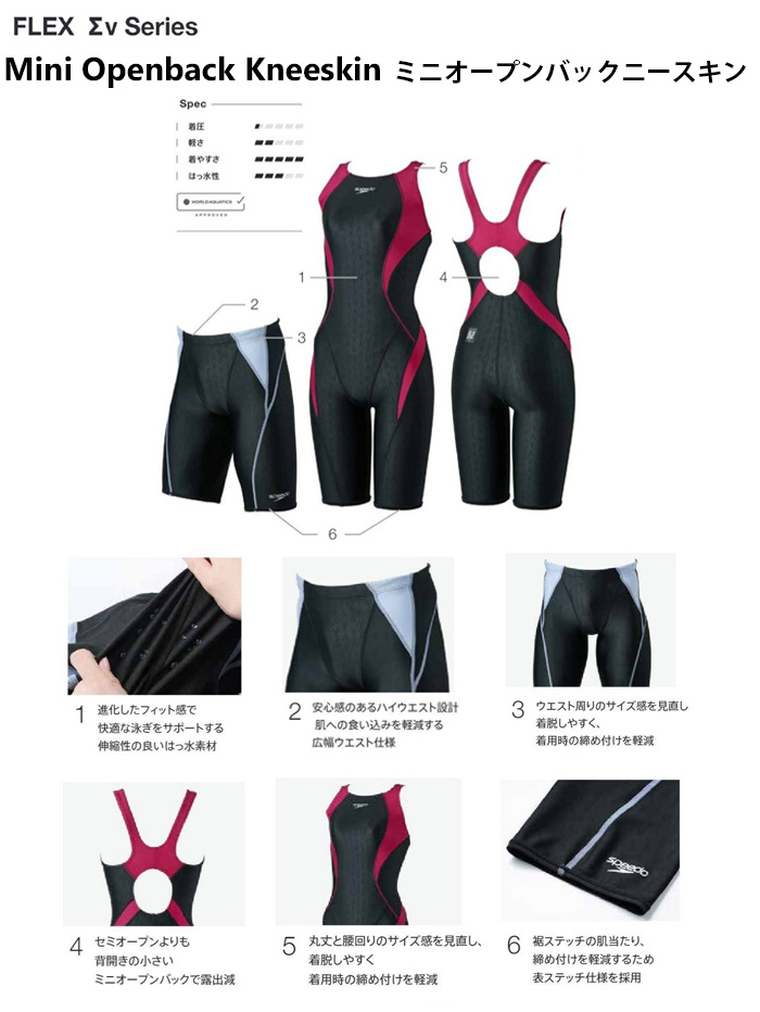 speedo（スピード） 競泳水着 レディース WA承認 Mサイズ SCW12609F