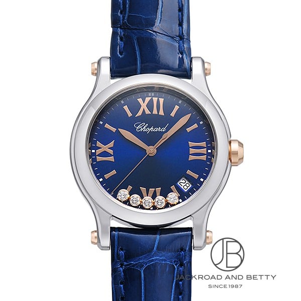 Chopard ショパールハッピースポーツ　レディース腕時計　替えベルト３点付き ショパール Chopard ハッピースポーツ 27/8245-23 ピンクシェル