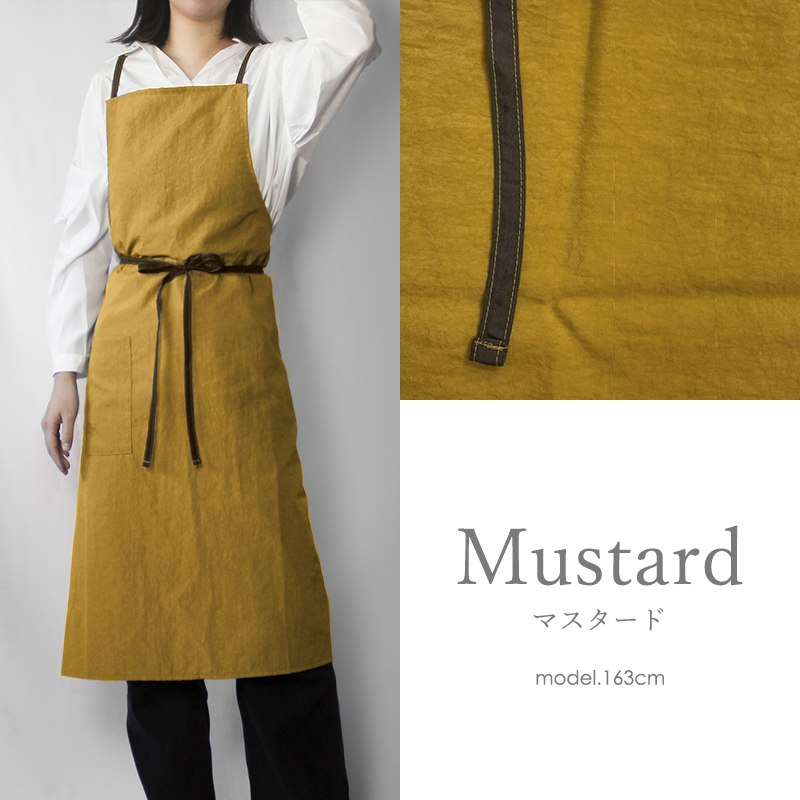 エプロン アスコット ascot おしゃれ ナイロン 高級 日本製 カフェ 前
