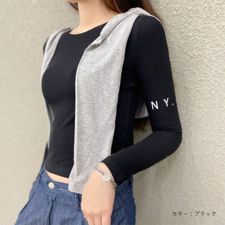 ブラックライン シャツ きれいめ ルーズ 韓国 シンプル cs679 k-tops-080_04.jpg