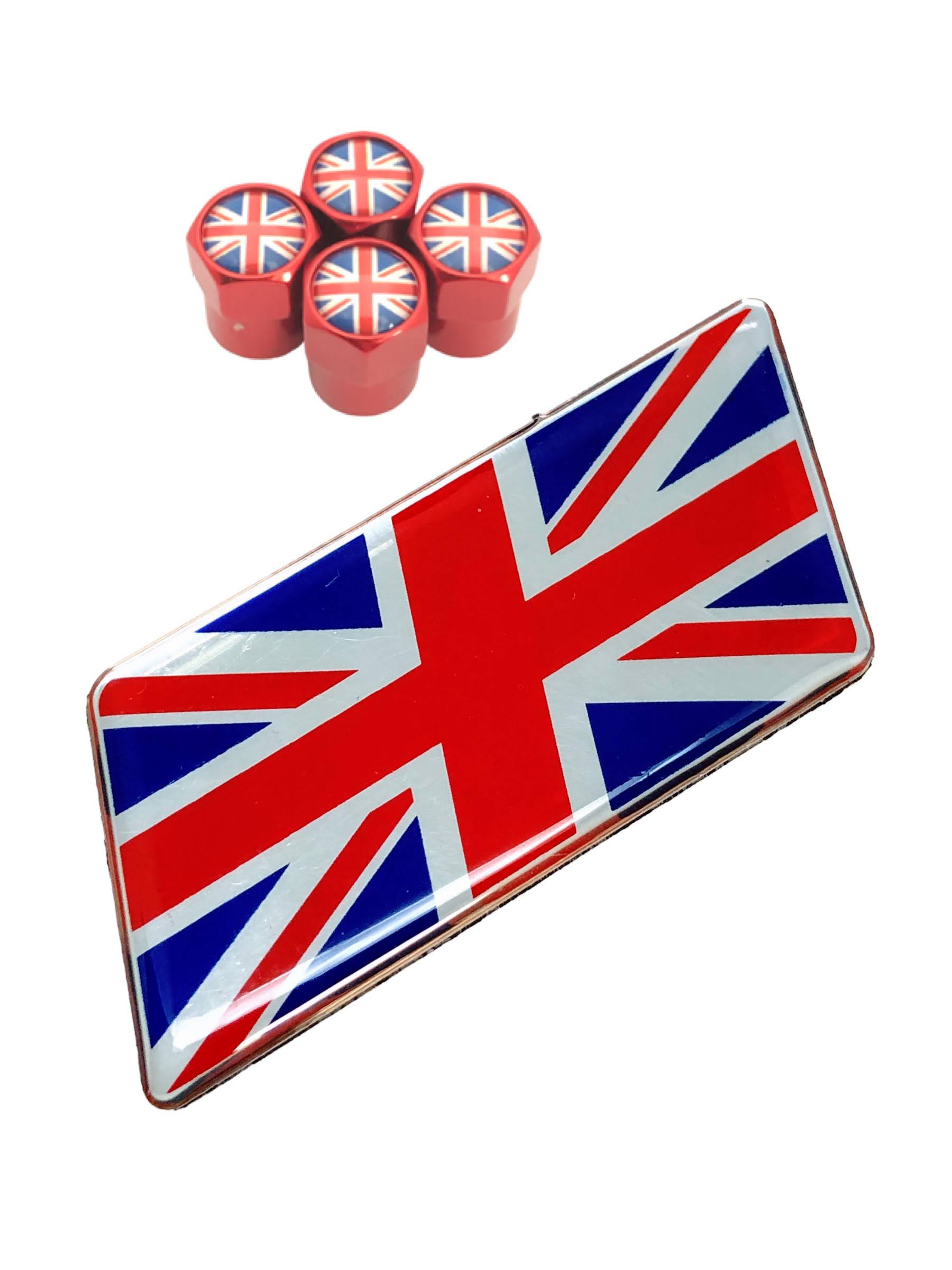 J イギリス 国旗 選べるバルブキャップカラー エンブレム ステッカー バルブキャップ フェンダー レンジローバー ディスカバリー ユニオンジャック UK｜bgr-hyogo｜02
