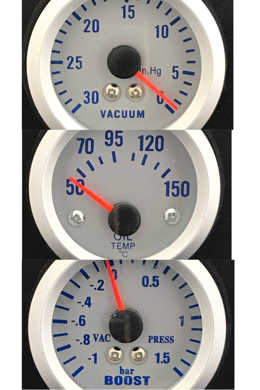 激安ブランド 自動車 ハイスピードステビングモーター タコメーター 水温計 油圧計 ゲージ 3点セット 52mm 52 追加メーター ガソリン車 速達メール便送料無料 Handipacte Auvergnerhonealpes Org