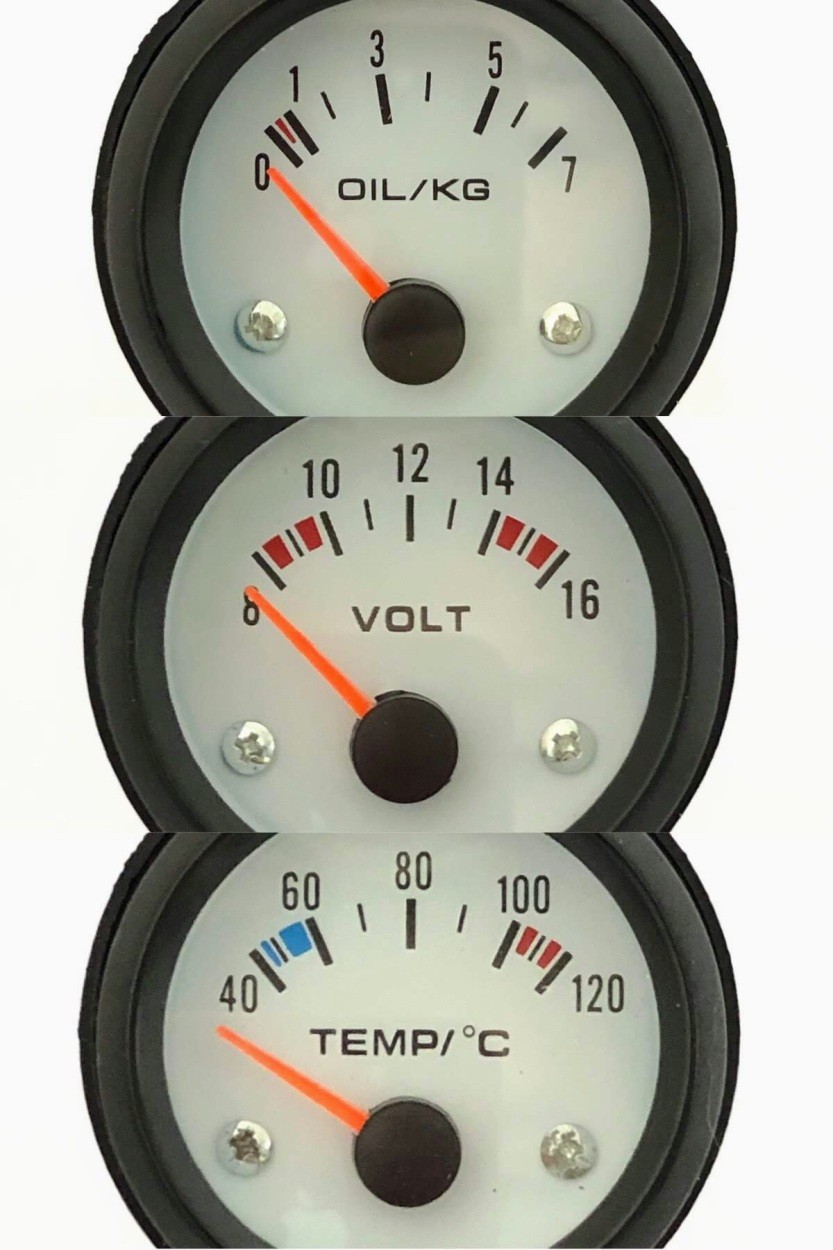 選べる！ 3連 メーター セット センサー 油温 油圧 水温 電圧 