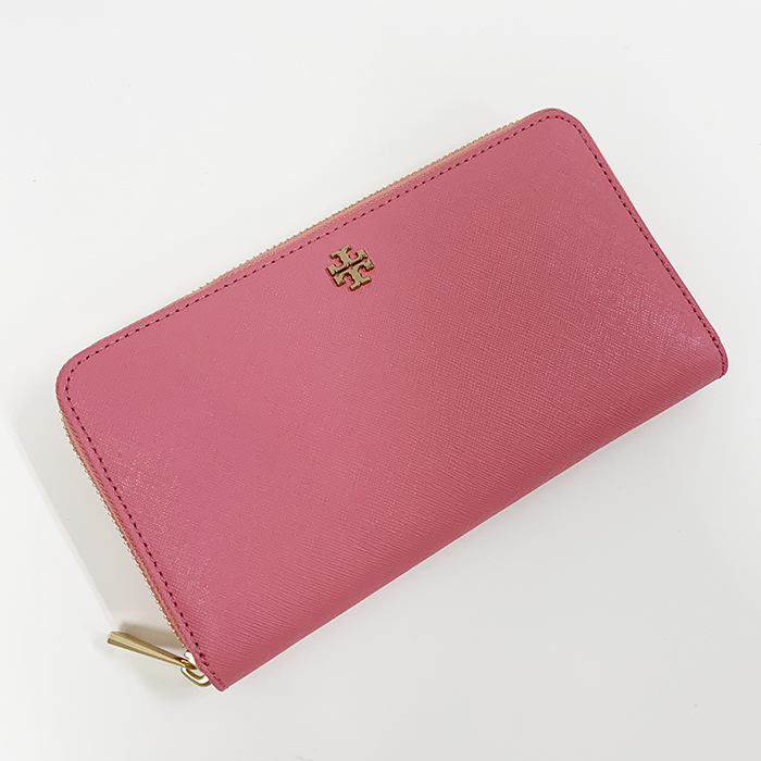 Tory Burch トリーバーチ花柄 長財布 ピンク系　新品未使用　正規品 TORY BURCH トリーバーチ 花柄 長財布 ブラック｜中古財布