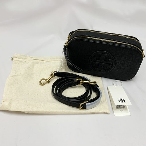 トリーバーチ ショルダーバッグ ポシェット MINI MILLER CROSSBODY BAG レディース ブラック グレー 145667 TORY BURCH