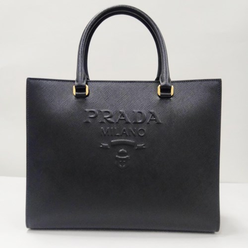 プラダ Medium Saffiano leather bag ミディアム レザー ハンドバッグ レディース ブラック1BA337NZV PRADA :1BA337NZV:インポートショップBianca rose