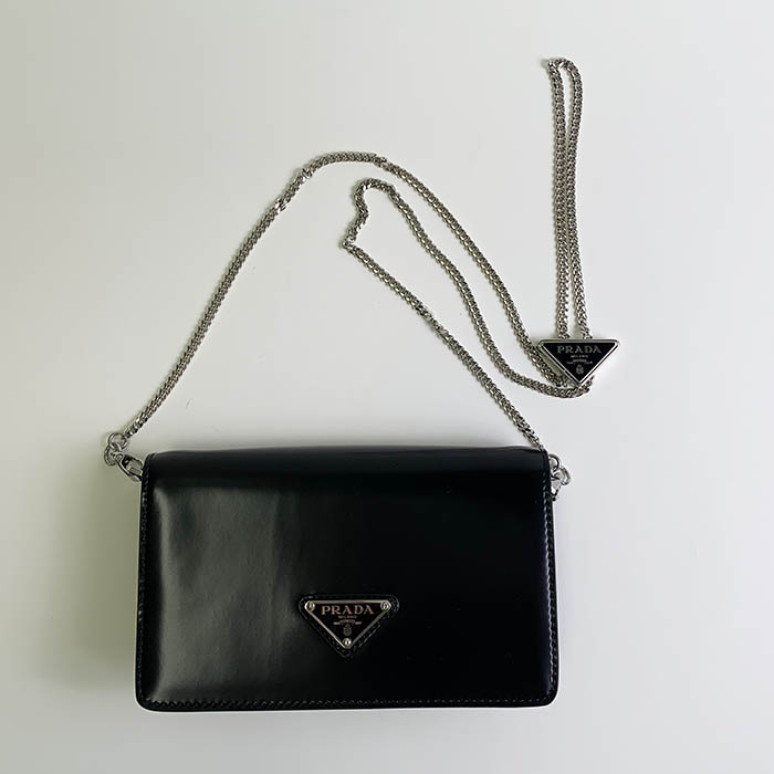 PRADA プラダ バッグ ブラッシュドレザー ショルダーバッグ