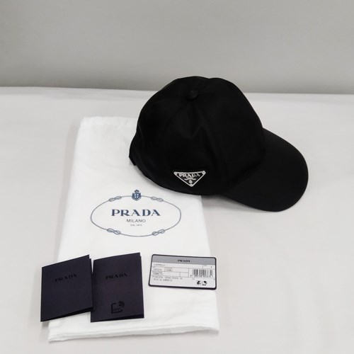 プラダ 帽子 キャップ ロゴ Re Nylon ベースボールキャップ レディース ブラック 1HC2742DMI PRADA | PRADA | 09