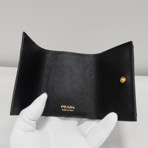 PRADA プラダ サフィアーノレザー 財布 三つ折り レディース