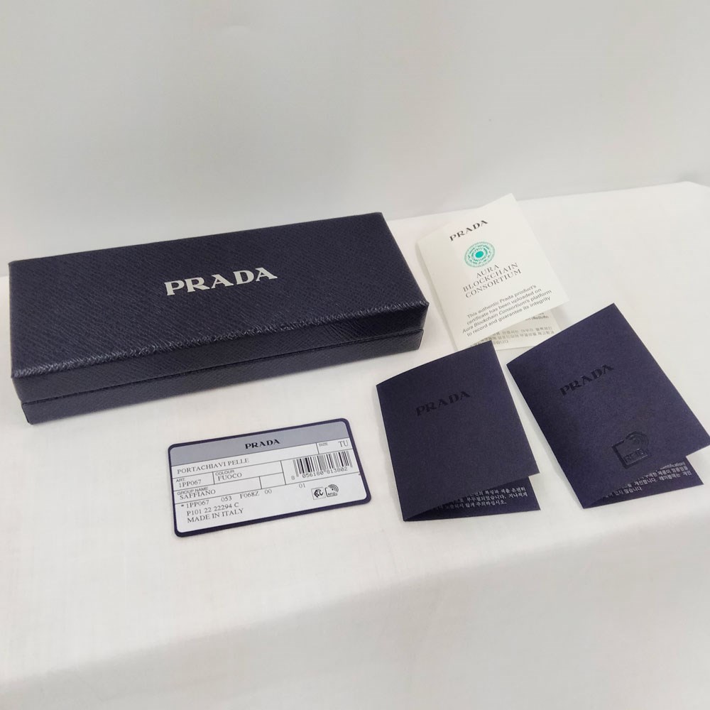 PRADA（プラダ） 小物 サフィアーノレザー キーリング レディース