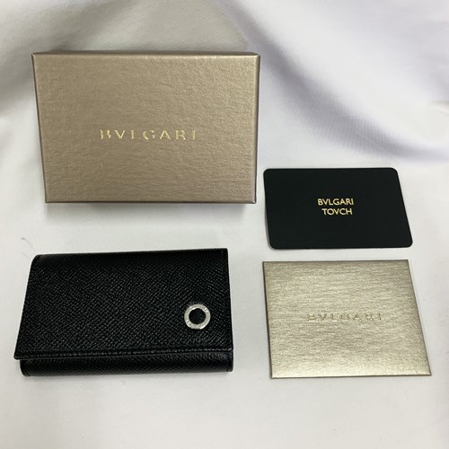 BVLGARI（ブルガリ） 財布 282234 レザー カーフ ブラック ギフト