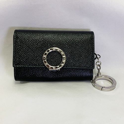 【爆買】【訳あり】ブルガリ キーケース 6連 キーホルダー カーフレザー ロゴクリップ ブラック メンズ 289360 BULGARI 正規品 ギフト プレゼントの画像