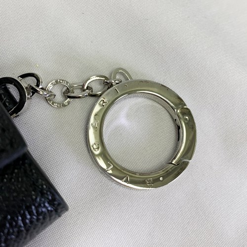 【爆買】【訳あり】ブルガリ キーケース 6連 キーホルダー カーフレザー ロゴクリップ ブラック メンズ 289360 BULGARI 正規品 ギフト プレゼントの画像