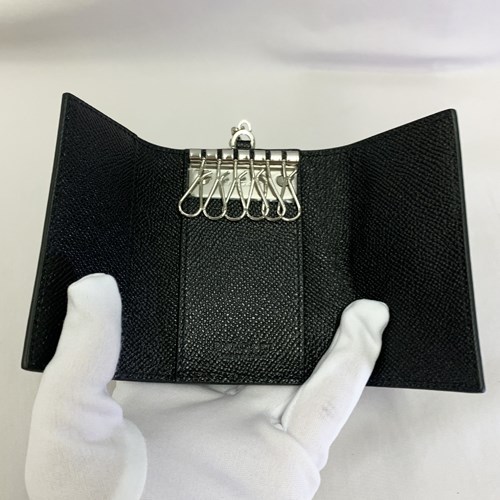 【爆買】【訳あり】ブルガリ キーケース 6連 キーホルダー カーフレザー ロゴクリップ ブラック メンズ 289360 BULGARI 正規品 ギフト プレゼントの画像