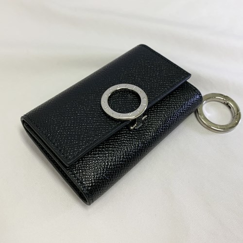 【爆買】【訳あり】ブルガリ キーケース 6連 キーホルダー カーフレザー ロゴクリップ ブラック メンズ 289360 BULGARI 正規品 ギフト プレゼントの画像