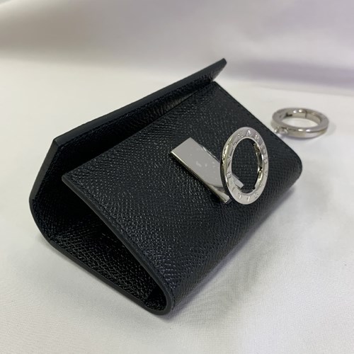 【爆買】【訳あり】ブルガリ キーケース 6連 キーホルダー カーフレザー ロゴクリップ ブラック メンズ 289360 BULGARI 正規品 ギフト プレゼントの画像