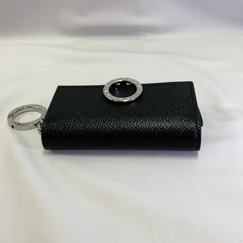 【爆買】【訳あり】ブルガリ キーケース 6連 キーホルダー カーフレザー ロゴクリップ ブラック メンズ 289360 BULGARI 正規品 ギフト プレゼントの画像